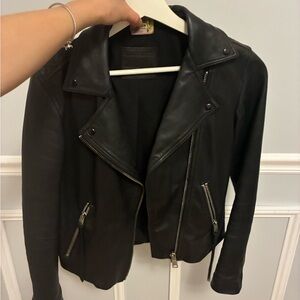 All Saints Black Leather Jacket